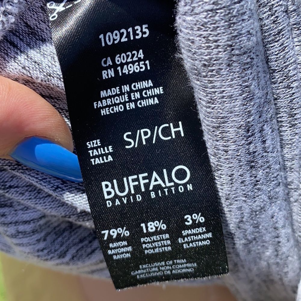 David Bitton Heather grey sweatshirt - Picture 4 of 4